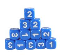 Aurgiarme 13mm Dices Set Colorful Six Sided Dices Cubes With Large Number Playings Round Block Kids Math Teaching Educational Toy Numbered Dices Teaching Tool