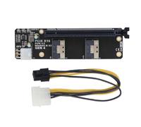 Aurgiarme 2 Ports SlimSAS 8I To PCIE X16 Slot Adapter Board Replacement Spare Parts Accessories For Networks Card Graphics PCIe X16 Slot Adapter Card