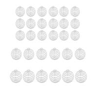 [Aurgiarme] 30 Swingball Spring Charms Exciter Necklace Pendant Helical Bead Cage Pendant Artistic Accessories Unique Helicary Jewelry Accessories, フリーサイズ, As described, No Gemstone