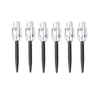 Aurgiarme 6 Pieces Professional Replaceable Steel Tip 2BA Thread Darts Needle Accessory Steel Tips Points Silver Golden Darts For Electronic Dartboard