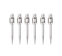 Aurgiarme 6 Pieces Professional Replaceable Steel Tip 2BA Thread Darts Needle Accessory Steel Tips Points Silver Golden Darts For Electronic Dartboard