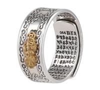 Aurgiarme Alloy Feng Shui Xiu Mani Amulet Lucky Wealth Buddhist Jewelry For Creative Exquisite Presents For Fathers D Silver Feng Shui Men Women Wealth