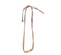 [Aurgiarme] Bohemian Inspiration Colorful Necklace is looking to enhance style with letter charm jewelry accessories for women