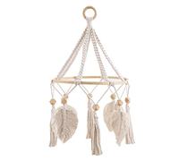 Aurgiarme Bohemian Tapestry Nordic Hand-woven Bedroom Bedside Wall Decoration Leaves Hangings Photo Props For Children Handwoven Tapestry