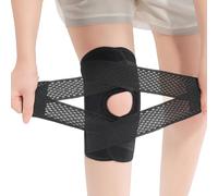 Aurgiarme Brace Kneepad for Men and Women | Protective Guard for Daily Exercise and Physical Fitness, Soft Polyester Fabric Fit Secure with Better Joint