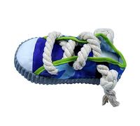 Aurgiarme Dogs Chew Toy Shoe For Aggressive Chewer Pet Plush Shoe Toy Puppy Soft Teething Rope Lovely Squeaky Pet Supplies Dogs Indoor Entertainment Chew