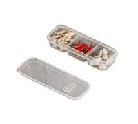 Aurgiarme Modular Transparent Kitchen Box With Breathable Sealed Lid Leakproof Compartment Containers For Snacks & Produce Visible Kitchen Storage With Dividers