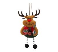 Aurgiarme Nonwoven Fabric Christmas Decoration Santa/Snowman/Deer/Bear Statue Hanging Pendant Accessory For Garden Displays Nonwoven Fabric Santa/snowman/deer/bear Miniature Statue