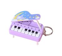 Aurgiarme Portable Small Piano Keychain Instrument Toy Electronic Keyboard Can Play Music Keychain Interest Lovers Gift Playable Small Keyring
