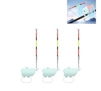 Aurgiarme Rod Alerts with High Sensitivity LED Light Sound Multi-Rod | High Sensitivity Electronic Alarms Device with LED Light and Sound for Night Fishing Float Bites Alerts