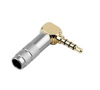 Aurgiarme Solid 3.5mm Angled Plugs 3.5mm Angles Male To Female Adapter For Wide Application Across Multiple Situation