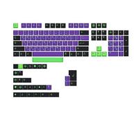 Aurgiarme Thick PBT Dye SUB Keycaps 135 Keys Keycap For 61/68/75/84/980/104/108 Game Mechanical Keyboard Keycap EVA Purple Dye Sub Keycaps PBT Keycaps 135 Keys Profile DYE SUB Personalized EVA