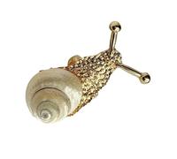 [Aurgiarme] Unique Snail Shell Ring Beach Resort Jewelry Alloy Material Coastal Fashion Ring for Casual Wear and Party