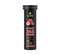 Auric Shine 365 Effervescent Tablets - 20 Tablets | Biotin with Amla, Pomegranate & Grape Seed Extract | Mixed Berries Flavour