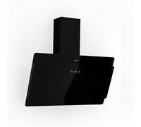 Cooker Hood 90cm Angled Kitchen Extractor Fan Chimney Hood Stainless Steel Black [EEK: B]