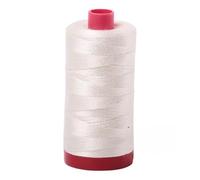 Aurifil 12wt Cotton Thread - Chalk#2026 (356 yd) - 100% Egyptian Cotton - Ideal for Hand Embroidery, Quilting, Topstitching, Decorative Sewing - Made in Italy