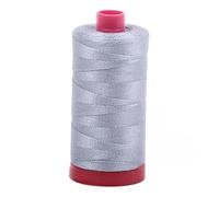 Aurifil 12wt Cotton Thread - Gray#2610 (356 yd) - 100% Egyptian Cotton - Ideal for Hand Embroidery, Quilting, Topstitching, Decorative Sewing - Made in Italy