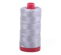 Aurifil 12wt Cotton Thread - Mist #2606 (356 yd) - 100% Egyptian Cotton - Ideal for Hand Embroidery, Quilting, Topstitching, Decorative Sewing - Made in Italy