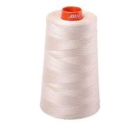 Aurifil 2310 Mako 50 Wt 100% Cotton Thread, 6,452 Yard Cone Light Beige