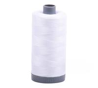 Aurifil 28wt Mako Cotton Variegated Thread (820yds), White #2024