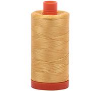 Aurifil A1050-2134 Solid 50wt 1422yds Spun Gold Mako Cotton Thread