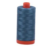 Aurifil A1050-4644 Mako Cotton Thread Solid 50wt 1422yds,Smoke Blue