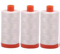 Aurifil Mako 50wt Thread 3 Large Spools: Muslin (2311x3)