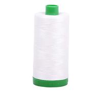 Aurifil Mako Cotton Embroidery Thread 40wt 1094 Yard spools, MK40SP-2021, Natural White Ideal for Sewing, Quilting, Embroidery