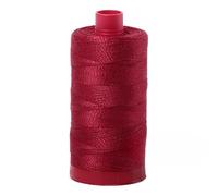 Aurifil Mako Cotton Thread Solid 12wt 100% Long Staple Mercerized Egyptian Cotton 1422yds Burgundy