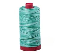 Aurifil Mako Cotton Thread Solid 12wt 100% Long Staple Mercerized Egyptian Cotton 1422yds Creme De Menthe
