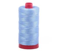 Aurifil Mako Cotton Thread Solid 12wt 100% Long Staple Mercerized Egyptian Cotton 1422yds Light Delft Blue