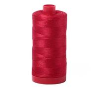 Aurifil Mako Cotton Thread Solid 12wt 100% Long Staple Mercerized Egyptian Cotton 1422yds Red
