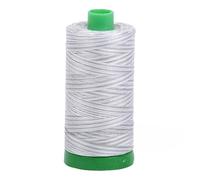 Aurifil Mako Cotton Thread Solid 40wt 100% Long Staple Mercerized Egyptian Cotton 1094yds Silver Moon