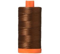 Aurifil Mako Cotton Thread Solid 50wt 1422yds, Chocolate