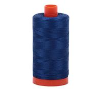 Aurifil Mako Cotton Thread Solid 50wt 1422yds Dark Delft Blue