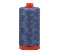 Aurifil Mako Cotton Thread Solid 50wt 1422yds Dark Grey Blue