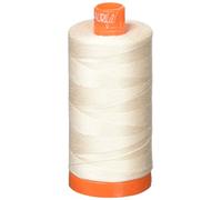 2-Pack - Aurifil 50WT - Oyster (2405) Solid - Mako Cotton Thread - 1422 Yards Each