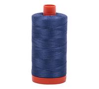 Aurifil Mako Cotton Thread Solid 50wt 1422yds Steel Blue