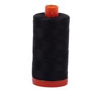 Aurifil Mako Cotton Thread Solid 50wt 1422yds Very Dark Grey