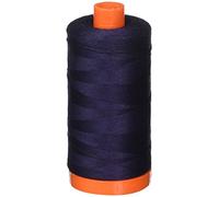 Aurifil Mako Cotton Thread Solid 50wt 1422yds Very Dark Navy