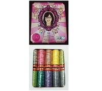 Aurifil Thread Set Premium Collection by Tula Pink Variegated 50wt Cotton 10 Small (220 Yard) Spools by Aurifil
