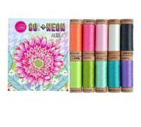 Aurifil Untamed 80wt Plus Neon Collection by Tula Pink 10 Small Spools 100% Cotton