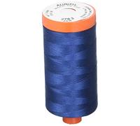 AURIFIL USA 1,422yd-Medium Aurifil Mako Cotton Thread Solid 50wt 1422yds, Medium Delft Blue