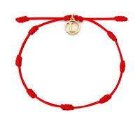 Aurigian Red String Bracelet with Initial Letter and 7 Protective Knots - Adjustable Kabbalah Bracelet for Women & Men, Personalized Good Luck Charm for Positive Energy, One size, Nylon, no gemstone