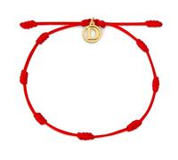 Aurigian Red String Bracelet with Initial Letter and 7 Protective Knots - Adjustable Kabbalah Bracelet for Women & Men, Personalized Good Luck Charm for Positive Energy, One size, Nylon, no gemstone