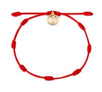 Aurigian Red String Bracelet with Initial Letter and 7 Protective Knots - Adjustable Kabbalah Bracelet for Women & Men, Personalized Good Luck Charm for Positive Energy, One size, Nylon, no gemstone