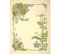 Auriol Decorative Flower Leaf Dragonfly Design Art Print Canvas Premium Wall Decor Poster Mural