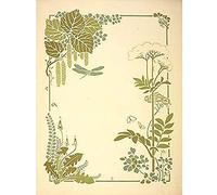 Auriol Decorative Flower Leaf Dragonfly Design Unframed Wall Art Print Poster Home Decor Premium