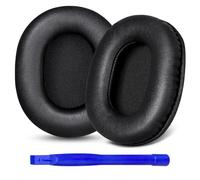 Aurivor Earpads Replacement for Audio Technica ATH M50X M50xBT2 M50xLAB M40X M30X M20X MSR7 SX1 Monitor Headphones, Ear Pads Cushions with Softer Protein Leather, High-Density Foam (Black)