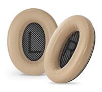 Aurivor Genuine Leather Ear-Pads Cushions for Bose QuietComfort QC 35 35-ii 25 15 2, Lambskin Replacement Cover for QC35 QC35-ii QC25 QC15 QC2 SoundLink SoundTrue Around-Ear II AE2 Headphones (Beige)